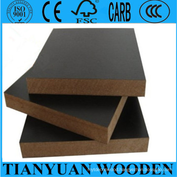 Black Color Laminated 3mm MDF 4*8 E1/E0/E2